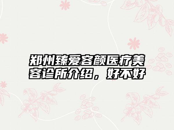 郑州臻爱容颜医疗美容诊所介绍，好不好