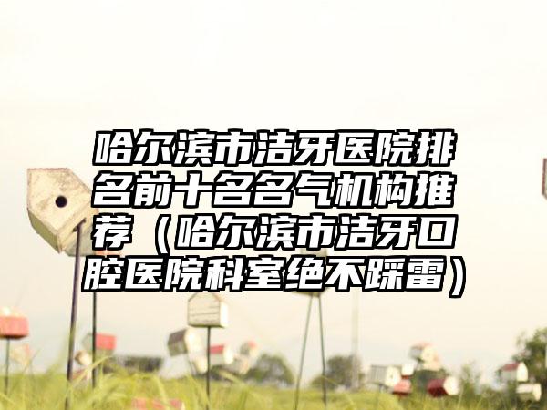哈尔滨市洁牙医院排名前十名名气机构推荐（哈尔滨市洁牙口腔医院科室绝不踩雷）