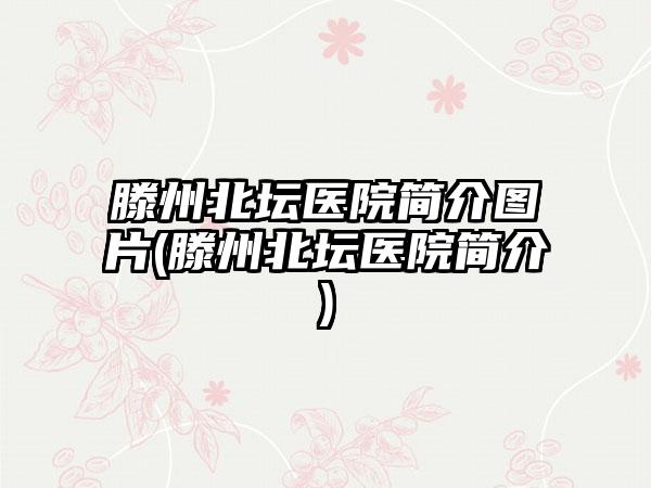 滕州北坛医院简介图片(滕州北坛医院简介)