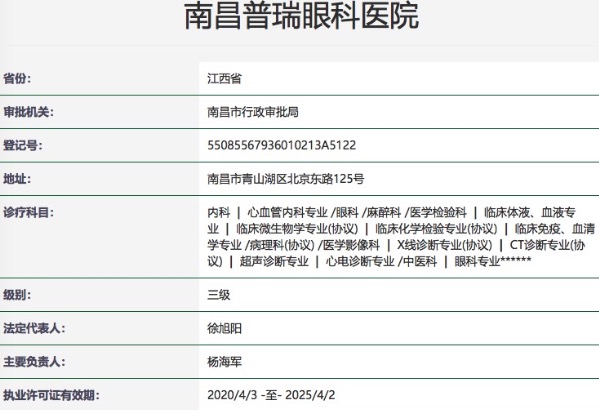 南昌普瑞眼科医院
