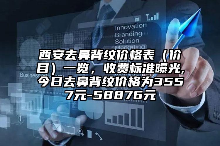 西安去鼻背纹价格表（价目）一览，收费标准曝光,今日去鼻背纹价格为3557元-58876元