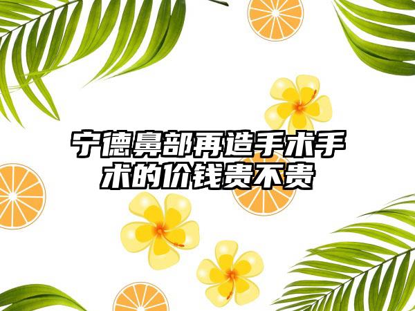 宁德鼻部再造手术手术的价钱贵不贵