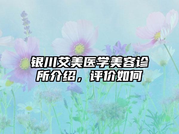 银川艾美医学美容诊所介绍，评价如何