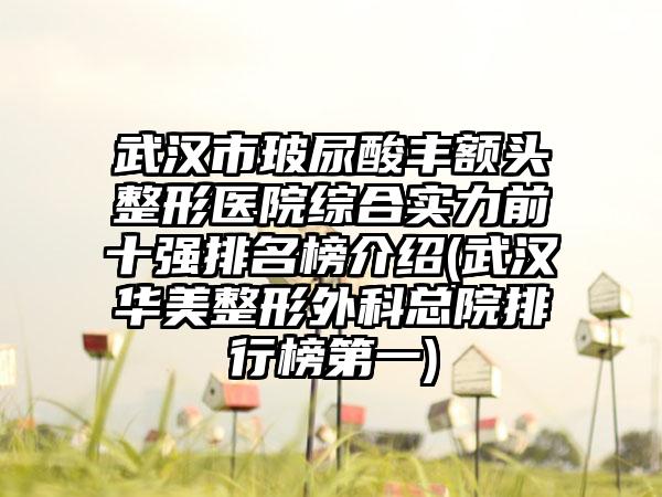 武汉市玻尿酸丰额头整形医院综合实力前十强排名榜介绍(武汉华美整形外科总院排行榜第一)