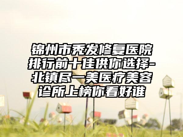 锦州市秃发修复医院排行前十佳供你选择-北镇尽一美医疗美容诊所上榜你看好谁