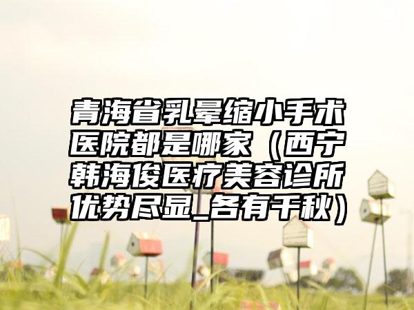 青海省乳晕缩小手术医院都是哪家（西宁韩海俊医疗美容诊所优势尽显_各有千秋）